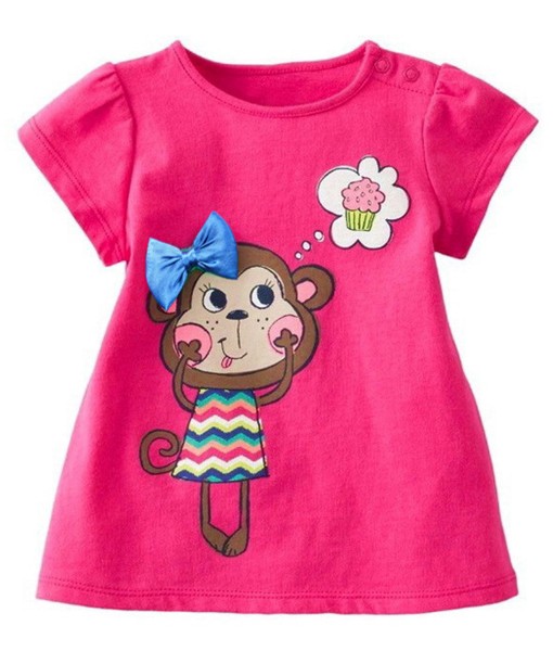 Pink Monkey Cupcake Tee 1