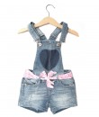 Heart Short Jeans Overall