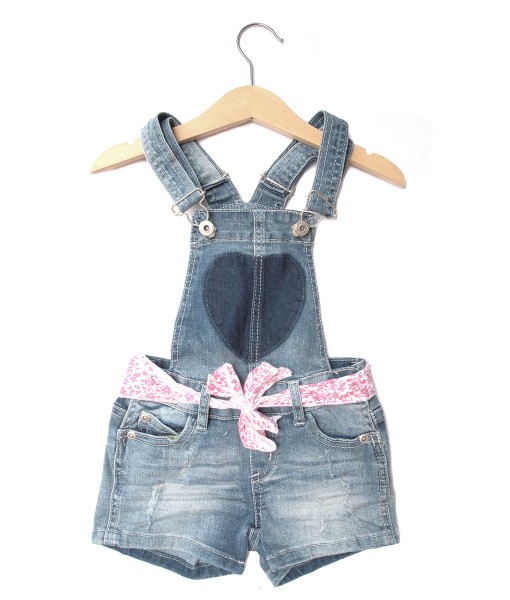Heart Short Jeans Overall 1