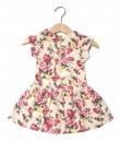 Baby Flower Dress - Beige