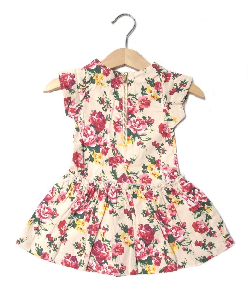 Baby Flower Dress - Beige