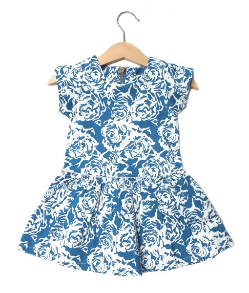 Baby Flower Dress - Blue 1