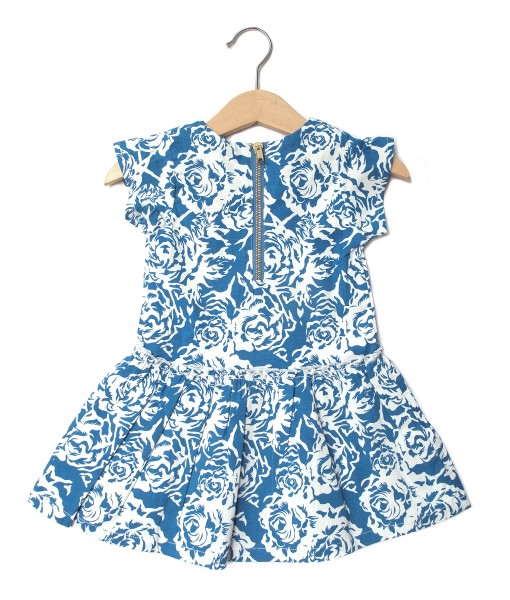 Baby Flower Dress - Blue