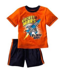 Rocket Mars Orange Tee + Pant
