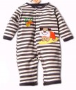Bulldog Grey Stripe Jumpsuit