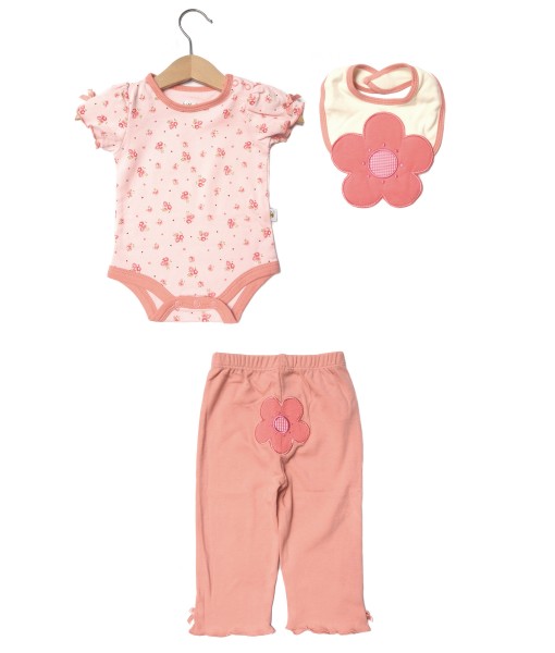 Flower Bodysuit + Pant + Bib 1