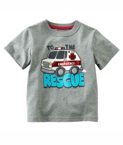 Rescue Car Grey Tee