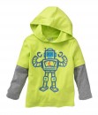 Robot Green Hoodie Tee