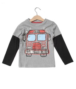 Fire Truck Doodle Tee