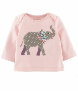 Elephant Applique Pink Tee