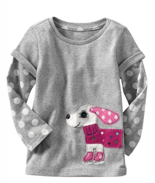 Puppy Skating Grey Tee 1