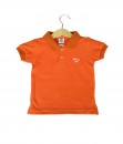 Boy Collared Tee - Orange