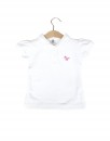 Girl Collared Tee - White