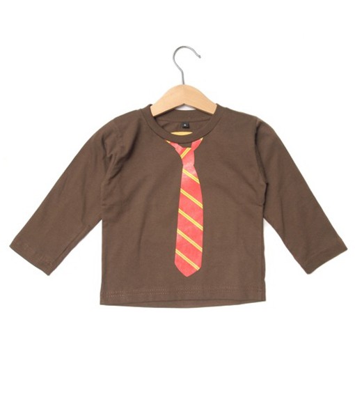 Graphic Tee - Brown Tie 1