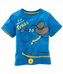 Dog Skateboard Blue Tee