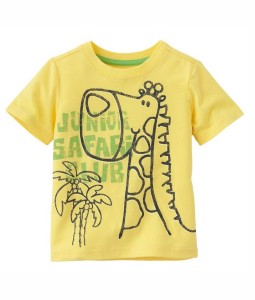 junior Safari Yellow Tee