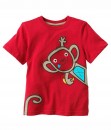 Playful Monkey Red Tee