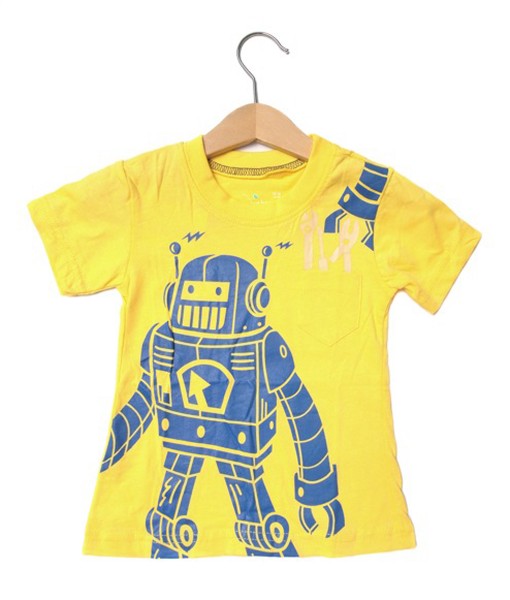 Robot Blue Yellow Tee 1