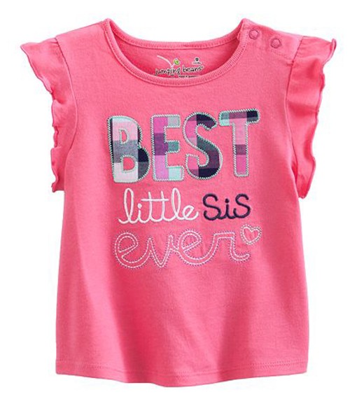 Best Lil Sis Pink Tee 1