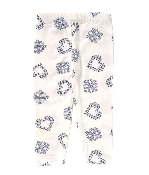 Girl Legging - White Pixel Heart 1