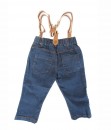 Stripe A Tee + Brown Supender + Jeans