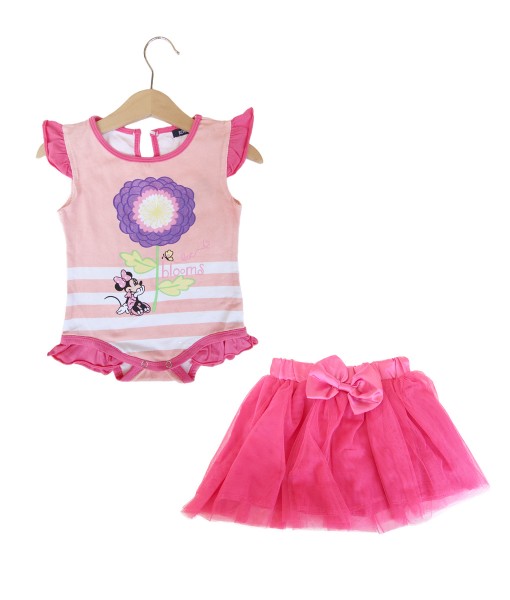 Blooms Pink Bodysuit + Tutu Skirt 1