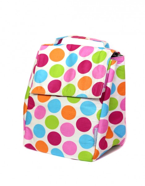 Pink Polka Insulated Lunch Bag 1