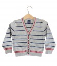 Grey Stripe Star Cardigan