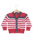 Red Stripe Star Cardigan