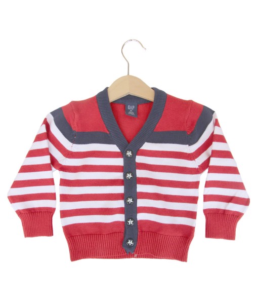 Red Stripe Star Cardigan 1