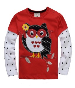 Owl Red Dot Tee