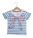 Ribbon Stripe Heart Tee