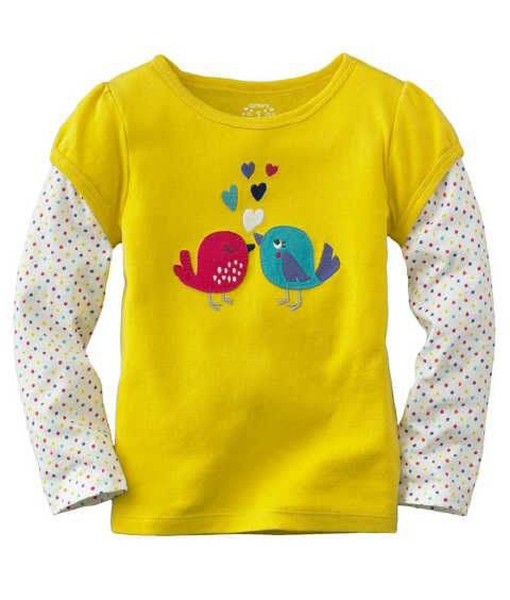 Bird Love Yellow Tee 1