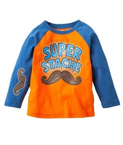 Mustache Orange Tee