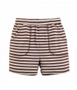 Brown Stripe Short Pant