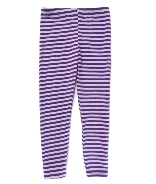 Girl Legging - Purple Stripes 1