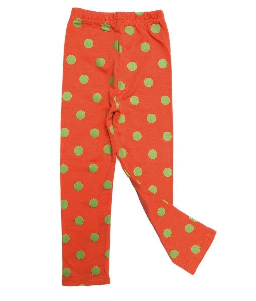 Polka Legging - Peach 1