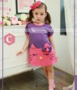 Kitty Pink Purple Dress