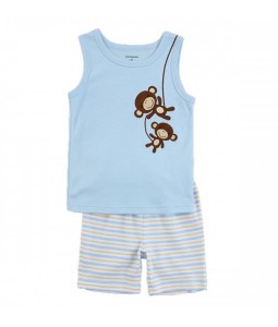 Monkey Blue Tank Tee + Pant