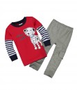 Dalmatian Red Stripe Tee + Pant