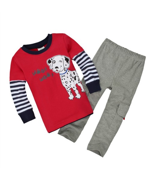 Dalmatian Red Stripe Tee + Pant 1