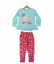 Rabbit Frill Blue Red Pajama