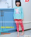 Rabbit Frill Blue Red Pajama