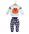 Garfield White Tee + Polka Pant