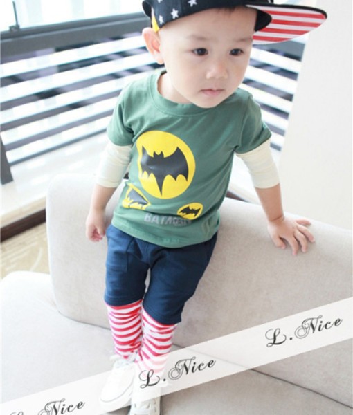 Batman Green Tee + Blue Pant