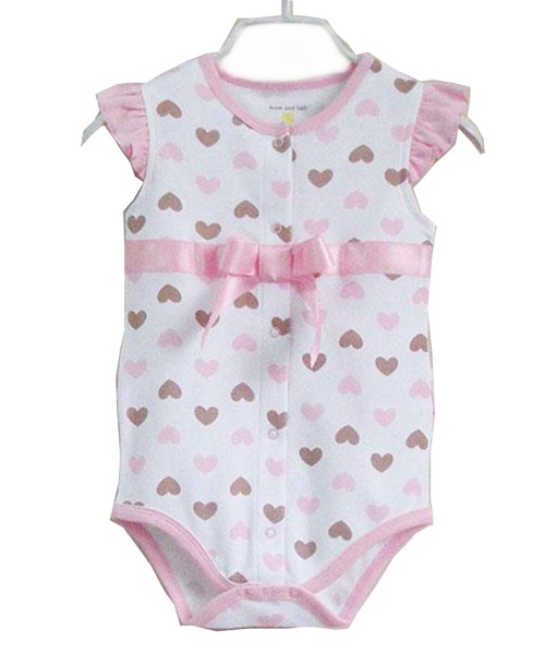 Pink Bow Heart Bodysuit 1
