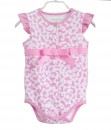 Pink White Bow Bodysuit