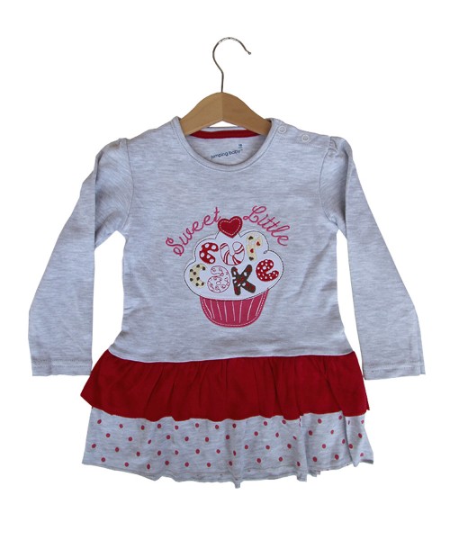 Sweet Cupcake Grey Tee 1