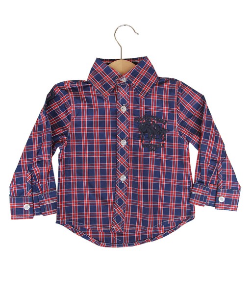 Longsleeve Small Plaid Blue Shirt 1