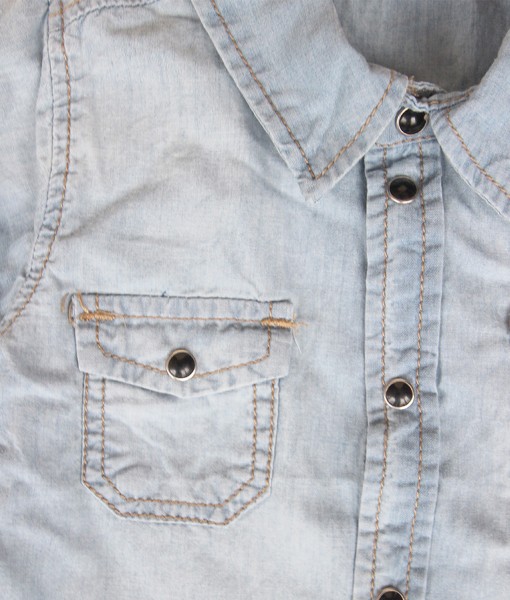 Front Pocket Denim Shirt